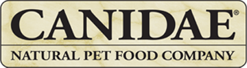 The logo for canidae natural pet food company