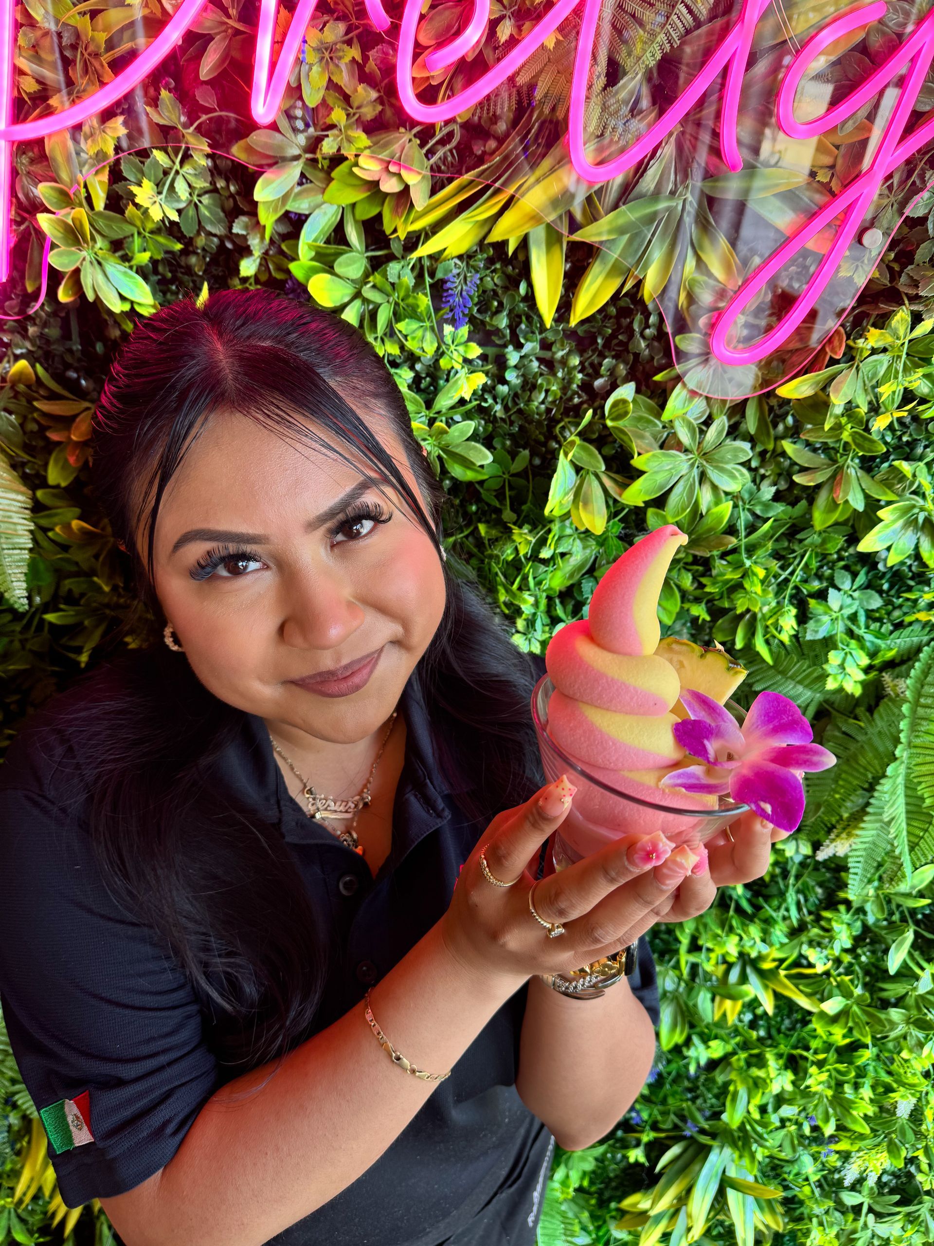 Dessert with a smile