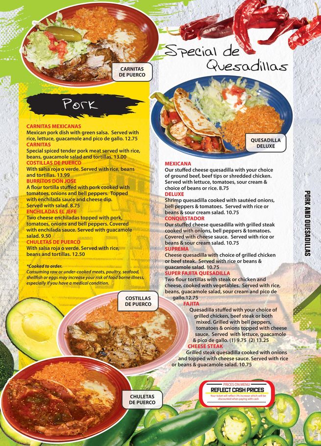 Menu Page 5