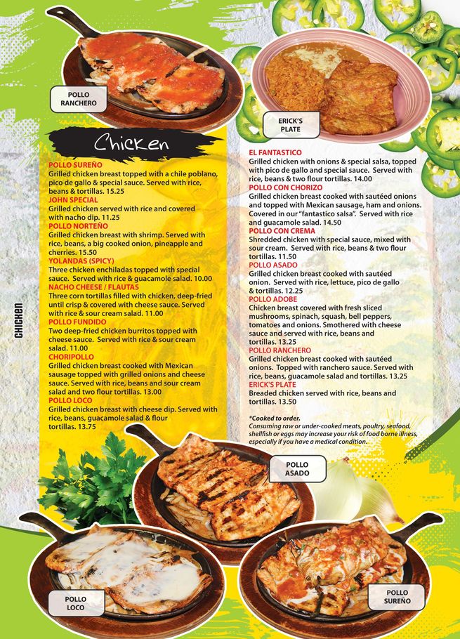 Menu Page 6