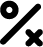 Ícone de percentual