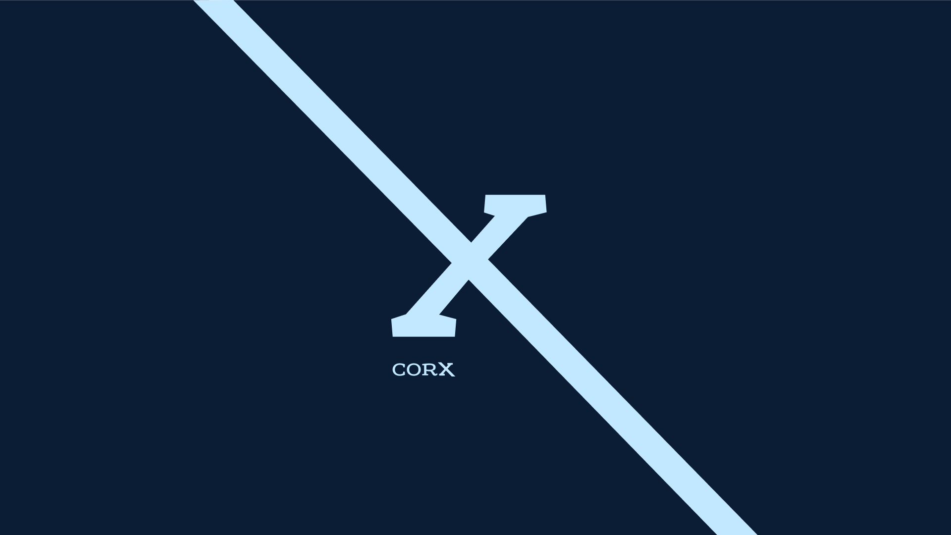 Variações de logotipo CORX