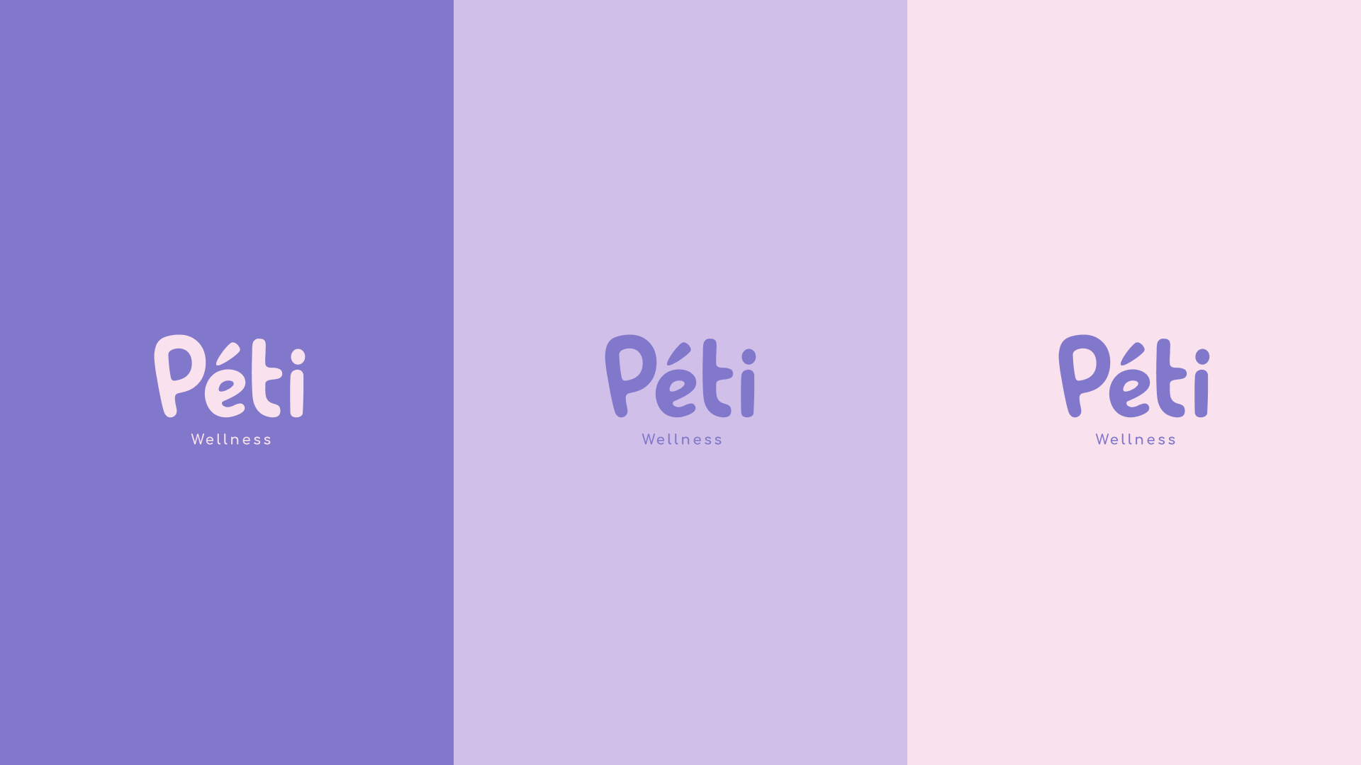 Variações de logotipo Péti