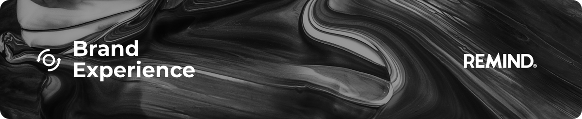Banner com textura fluida preta representando movimento e profundidade