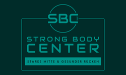 Ein Logo für das Strong Body Center auf Deutsch
