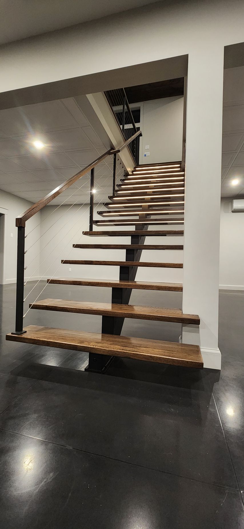 Floating Hand Rails Custom Floating Stairs in Vermont | Vermont Custom Handrails