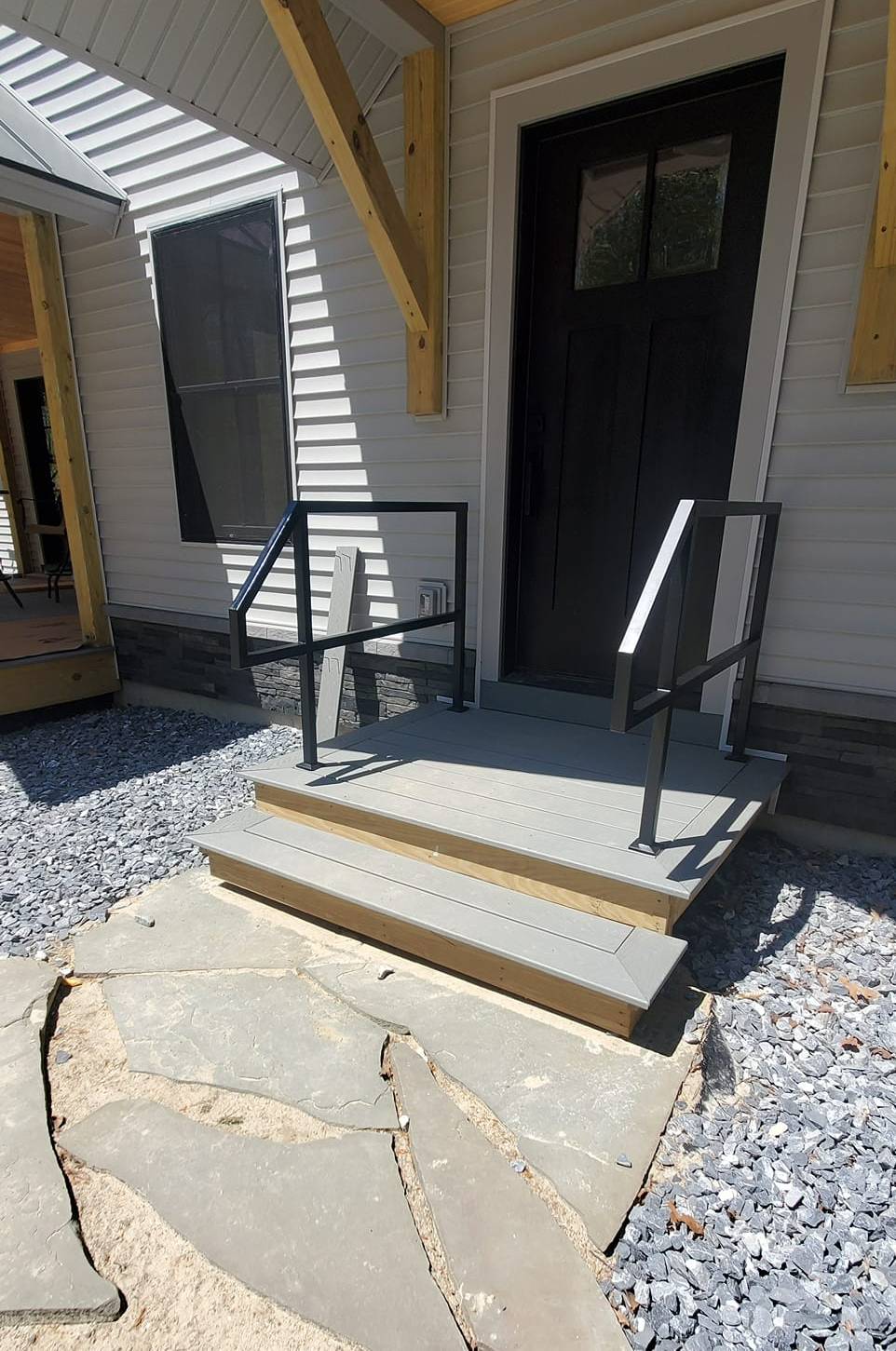 Stoop Railing Inspo Your local expert in custom metal stairs | VT