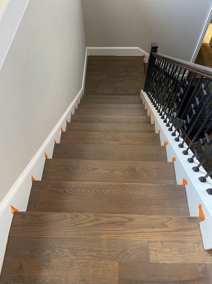 Precision Hardwood Floors Staircase Installation Gallery