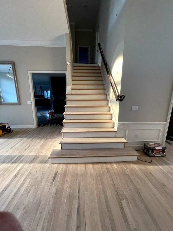 Precision Hardwood Floors Staircase Installation Gallery
