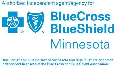 Logo for BlueCross BlueShield of Minnesota.