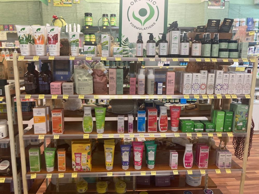 A Store Shelf Filled With Lots of Different Types of Cosmetics — Atherton Health Food Centre in Atherton, QLD