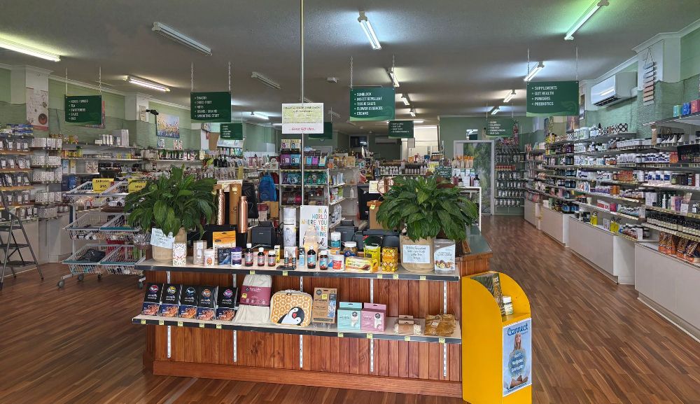 Boxes of Percy 's Powder Are Stacked on Top of Each Other — Atherton Health Food Centre in Atherton, QLD