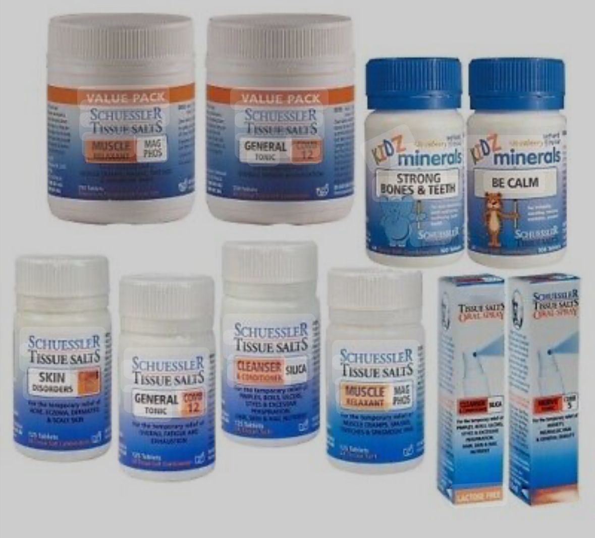 Martin Pleasant Tissue Salts Kali Mur Glandular Tonic 3 X 125 Tablets — Atherton Health Food Centre in Atherton, QLD
