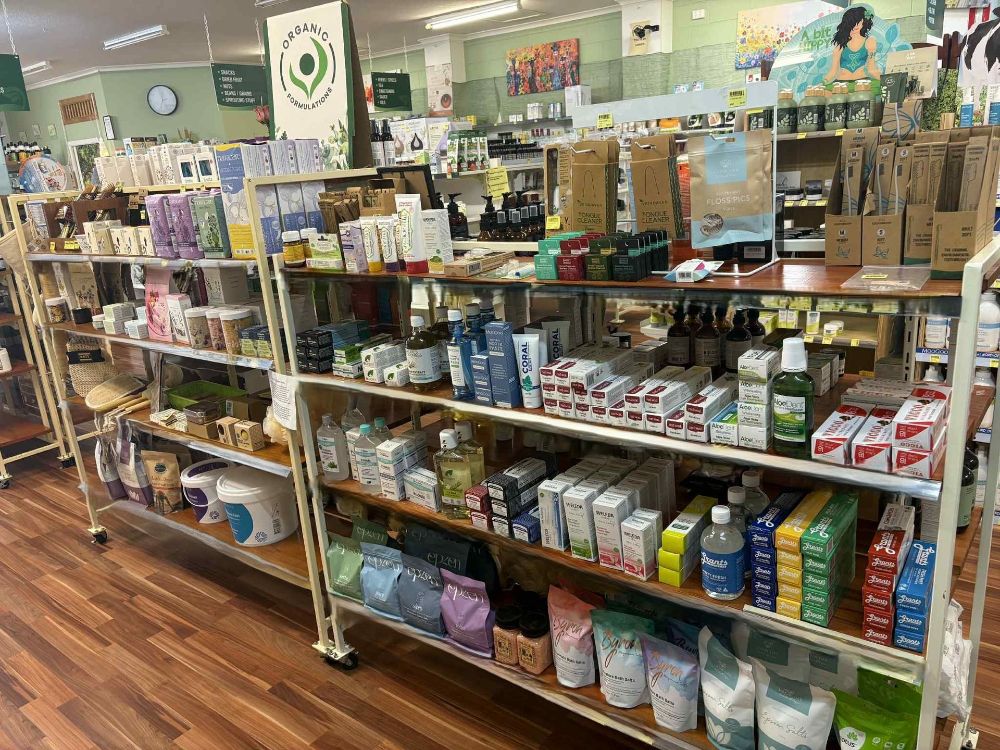 A Store Filled With Lots of Hair Products Including Hair Dye — Atherton Health Food Centre in Atherton, QLD