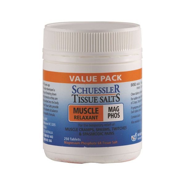 A Bottle of Schweisser Tissue Salts Muscle Relaxant — Atherton Health Food Centre in Atherton, QLD