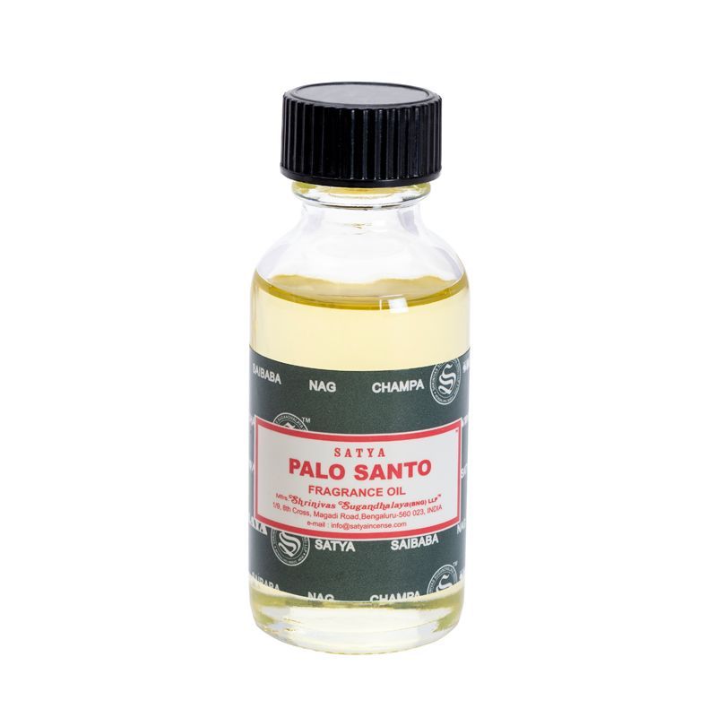A bottle of palo santo essential oil on a white background— Atherton Health Food Centre in Atherton, QLD