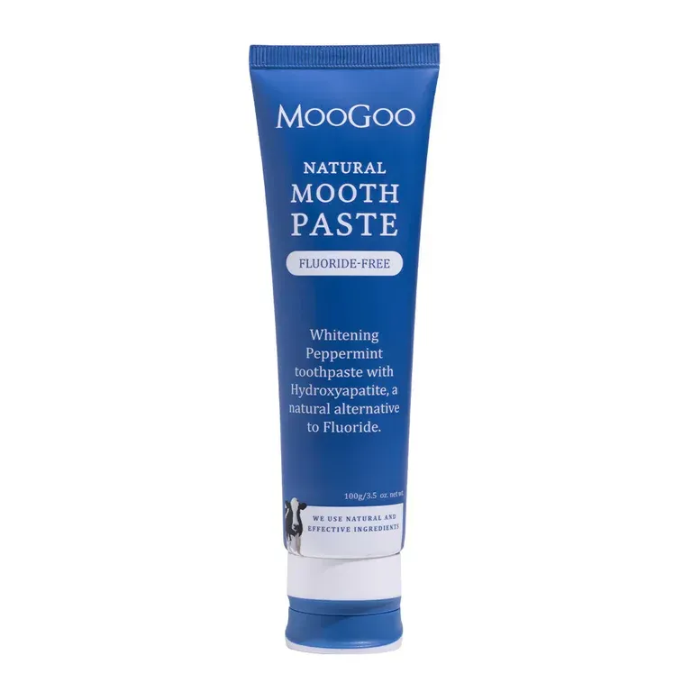 A tube of moogoo natural mouth paste with peppermint — Atherton Health Food Centre in Atherton, QLD