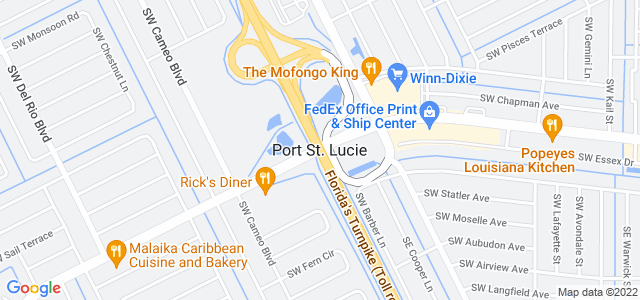 Map of business location