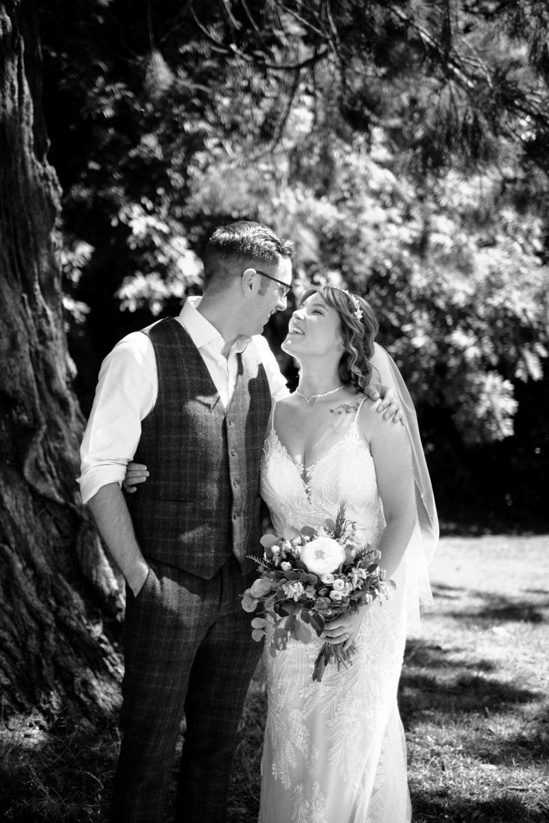 Photography of bride and groom in Hampshire
