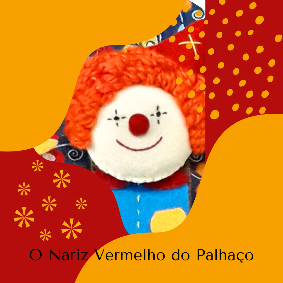 o nariz vermelho do palhaço