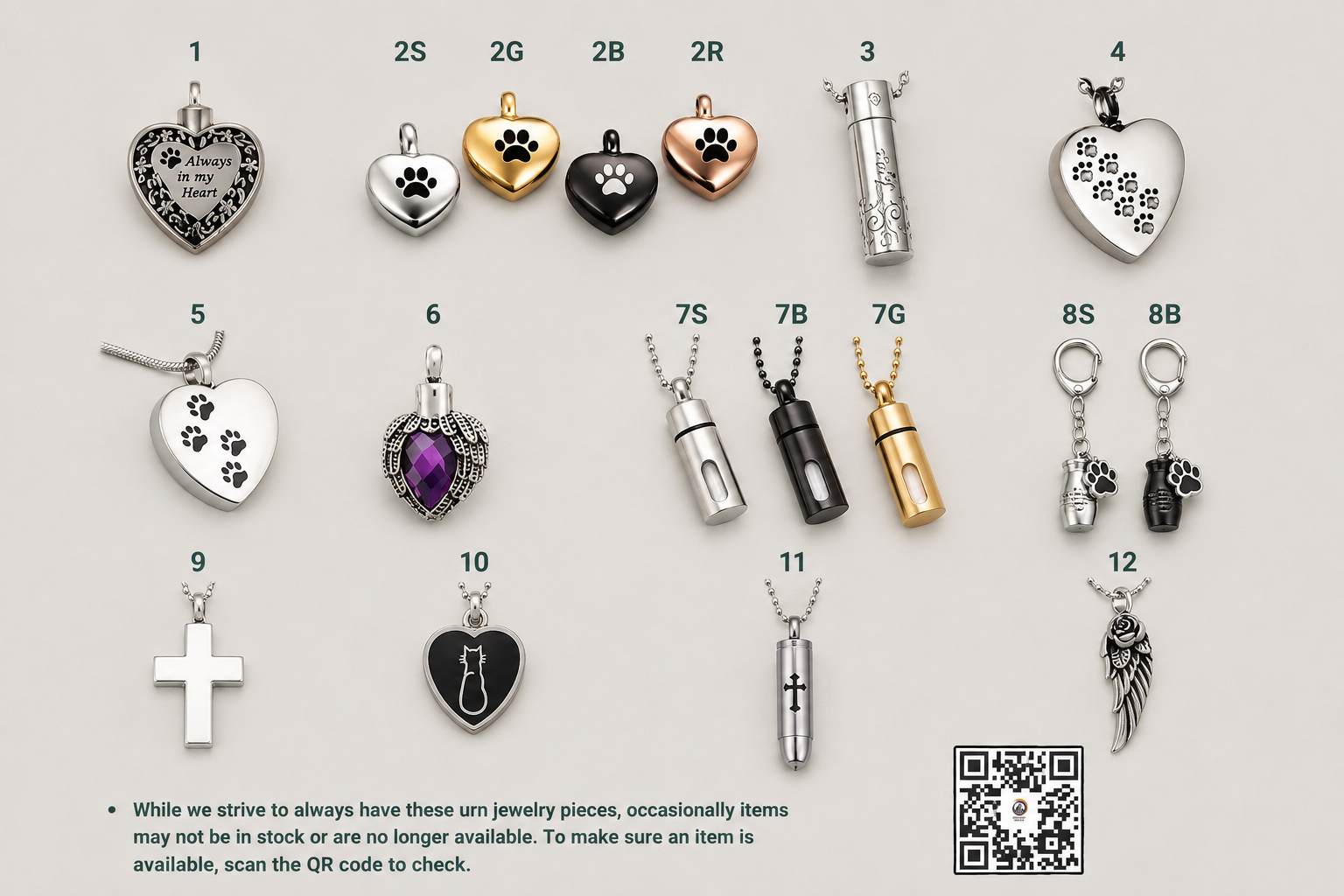 Assorted silver and gold heart jewelry pendants and earrings arranged on a light background.