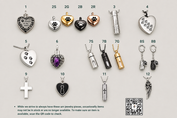 Assorted silver and gold heart jewelry pendants and earrings arranged on a light background.
