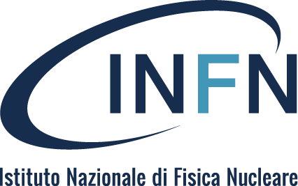 INFN logo with blue swoosh and the text “Istituto Nazionale di Fisica Nucleare”