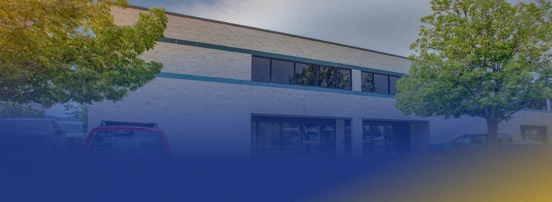 Outside of our auto repair shop, our building located in Centerville, UT | Baker Automotive