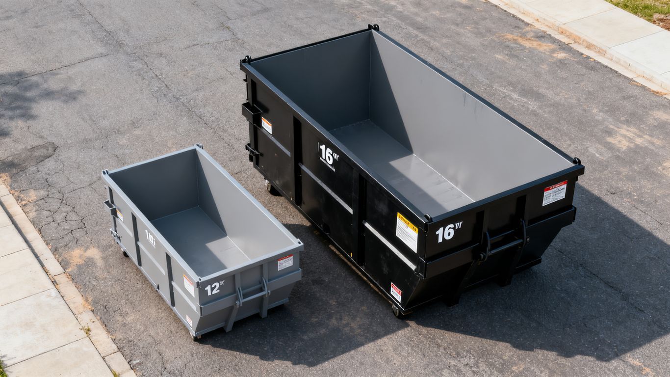 12-yard vs 16-yard dumpster rental