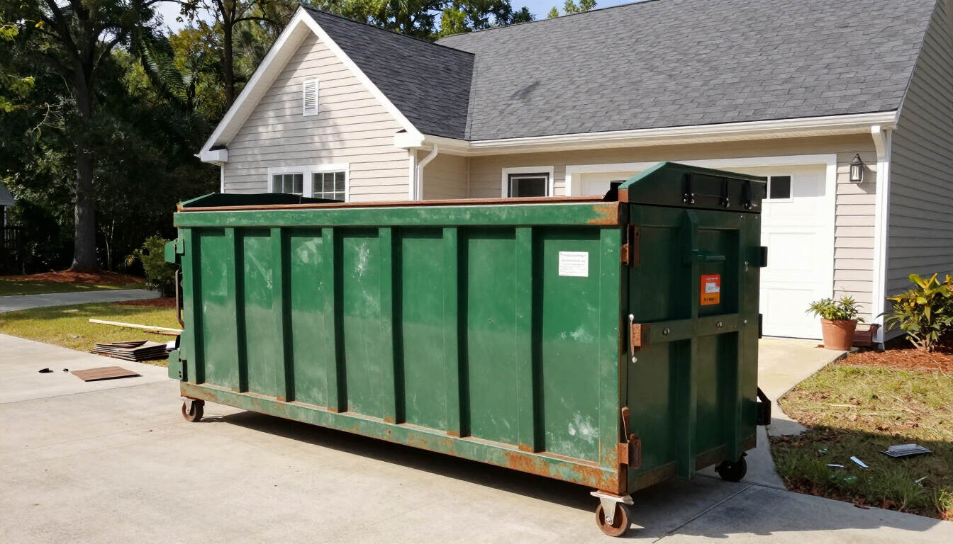 roofing dumpster rental in Rossville GA