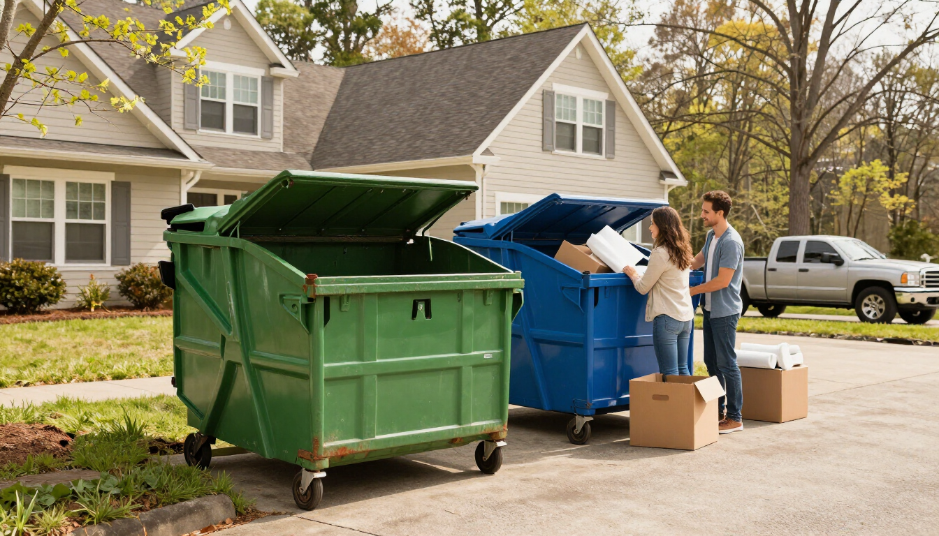 Home cleanout dumpster rental in Summerville, GA