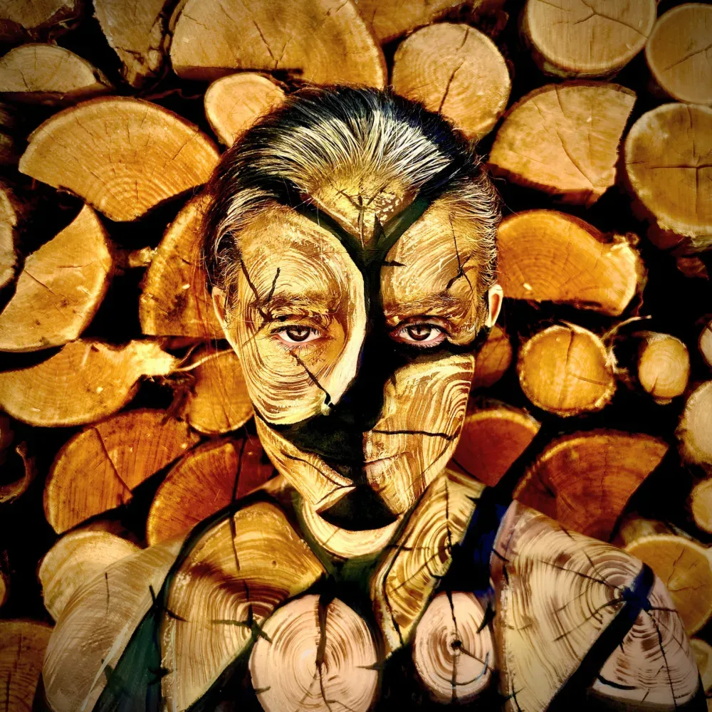 Facepainting con tecnica camouflage, ottima idea anche per brand e aziende