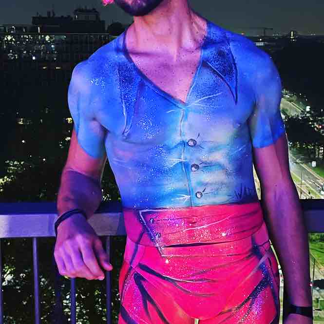 vestito dipinto