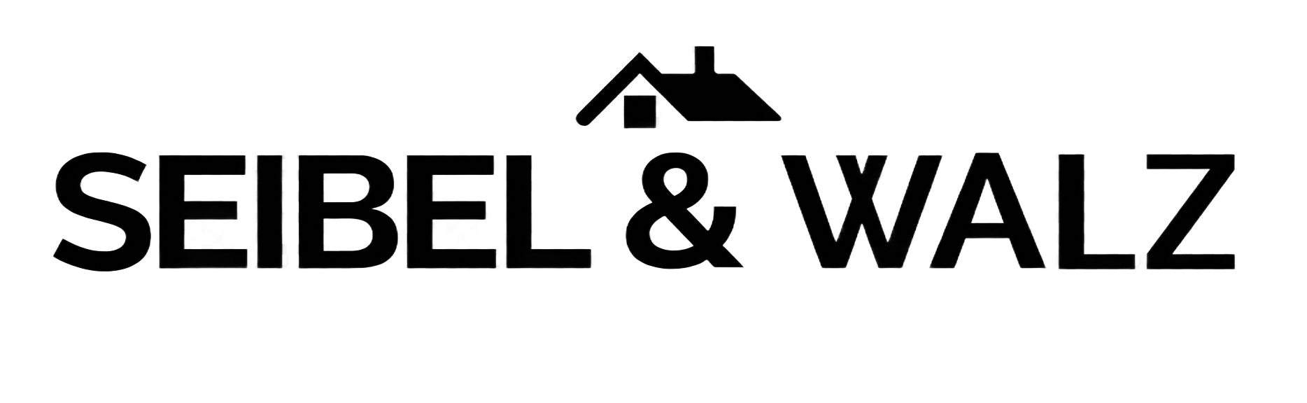 SEIBEL & WALZ-Logo in Schwarz, mit SW und dem Slogan „HAUSHALTSAUFLÖSUNG“ darunter.