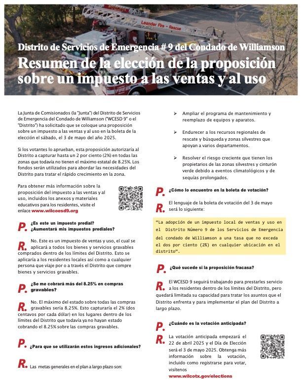 A flyer in spanish with a picture of a car on it