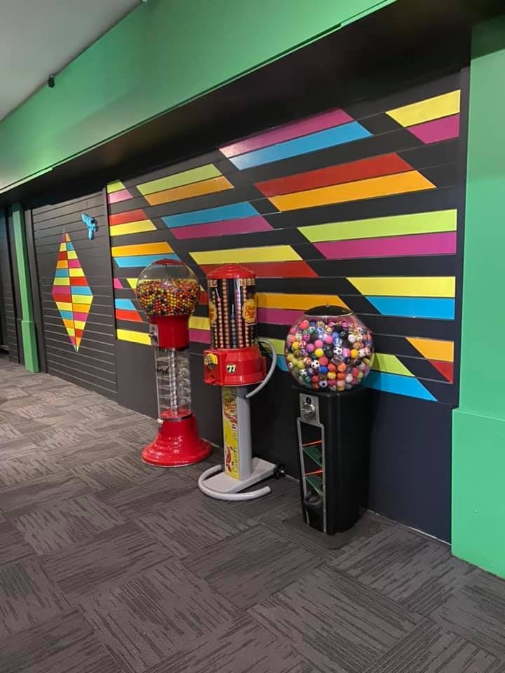 A collection of gumball and lolly machines in an arcade room — Laser Tag Wagga In Wagga Wagga, NSW