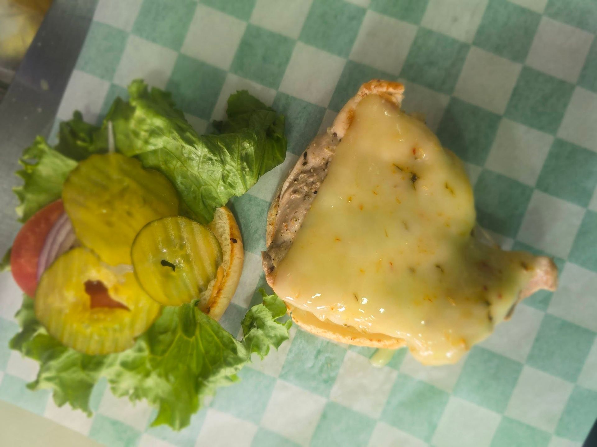 Pork tenderloin sandwich from the grill