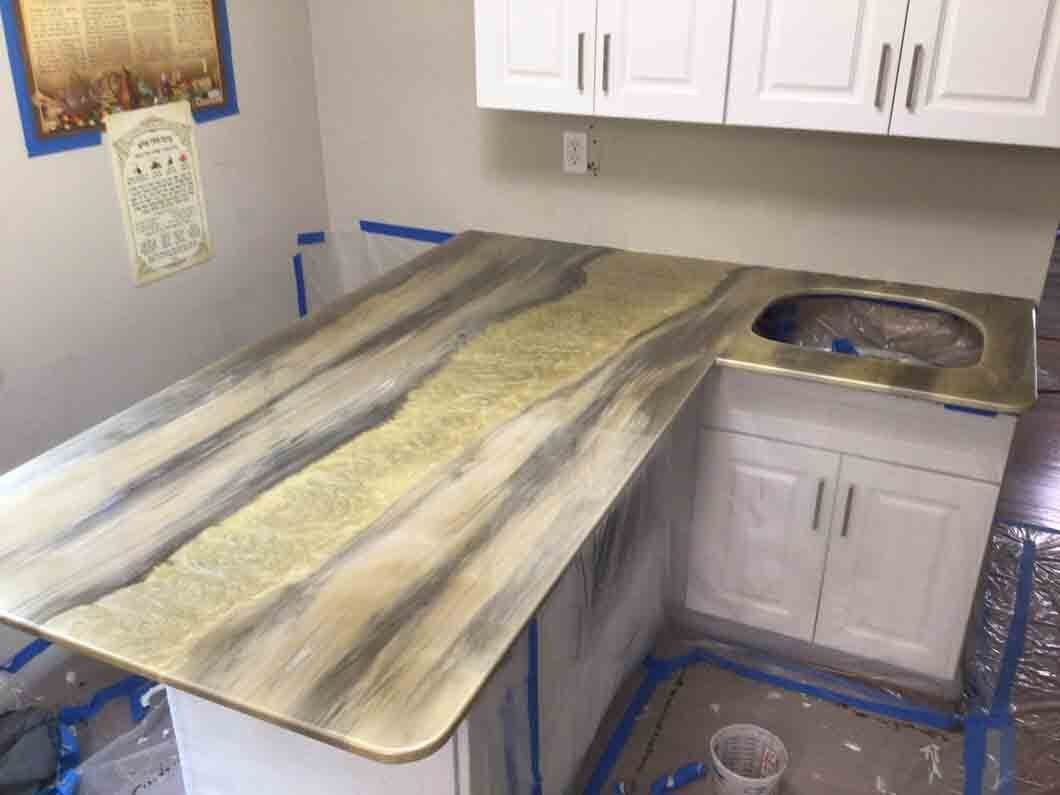 Kitchen Bar Epoxy Countertop in Lakewood, NJ