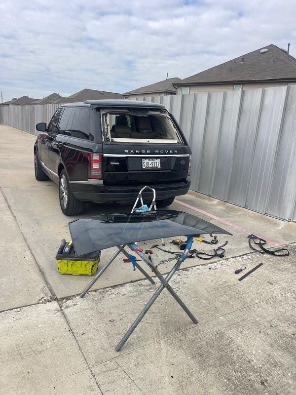 Spring texas  back glass repair