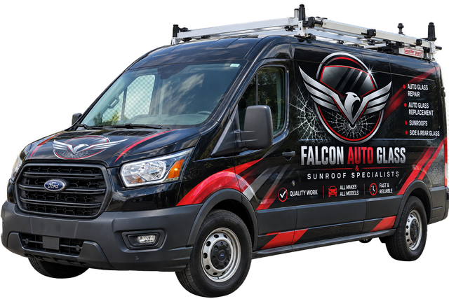 Falcon Auto Glass & Sunroof mobile service vehicle serving Houston, TX