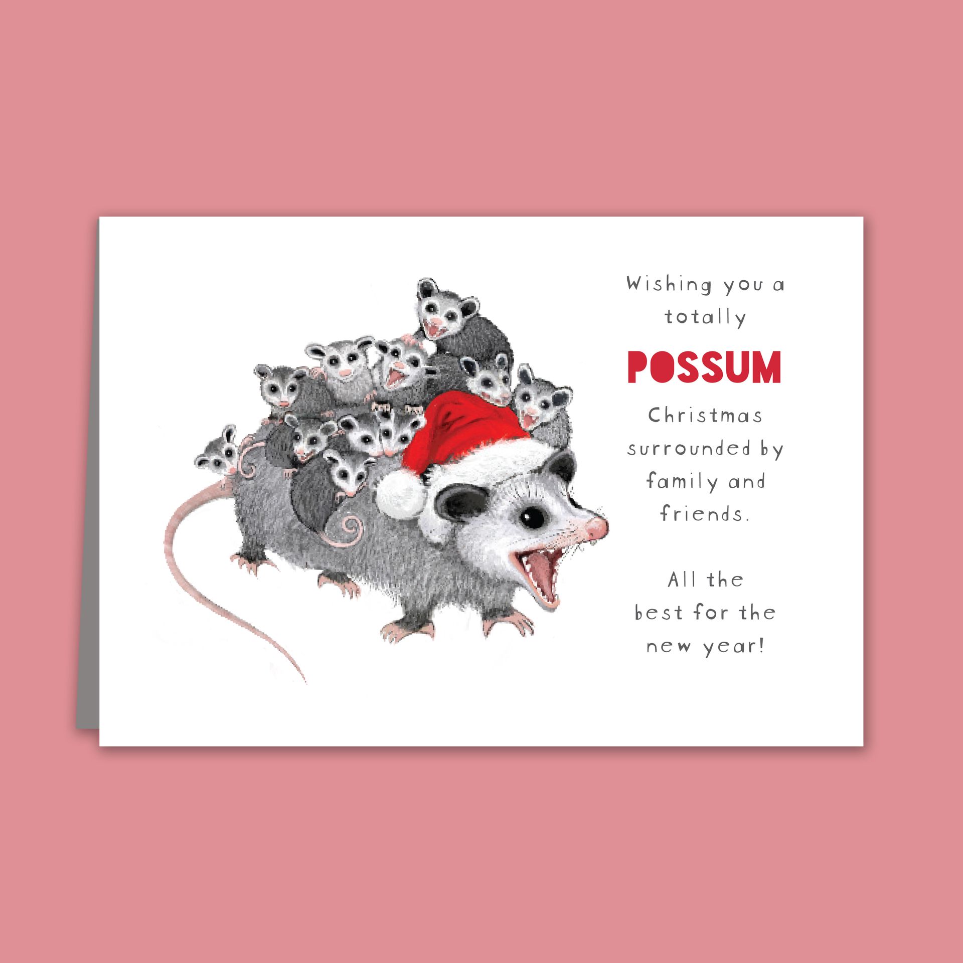 Totally POSSUM Christmas Card