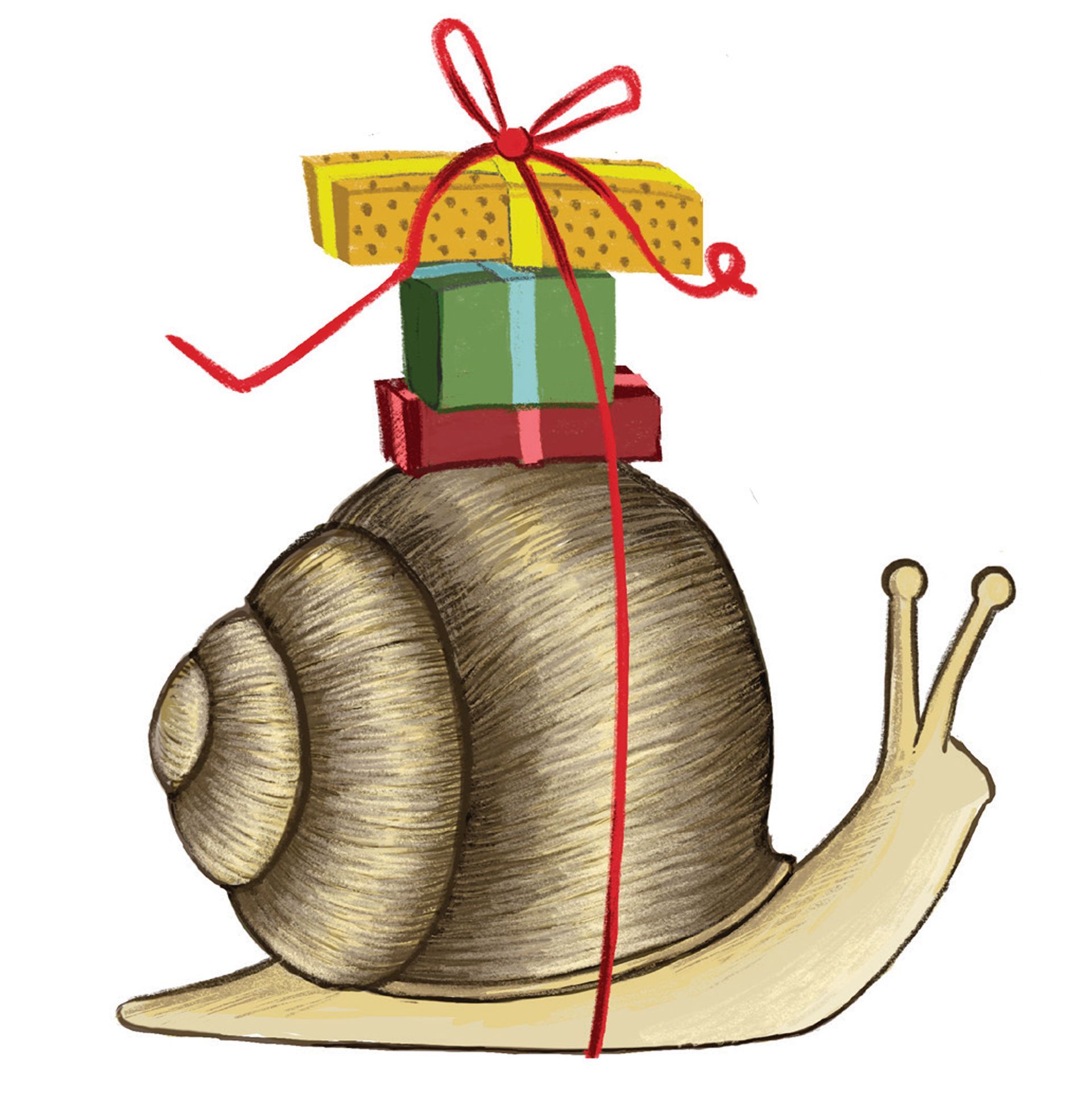 SLOW DOWN + BE PRESENT Snail Card