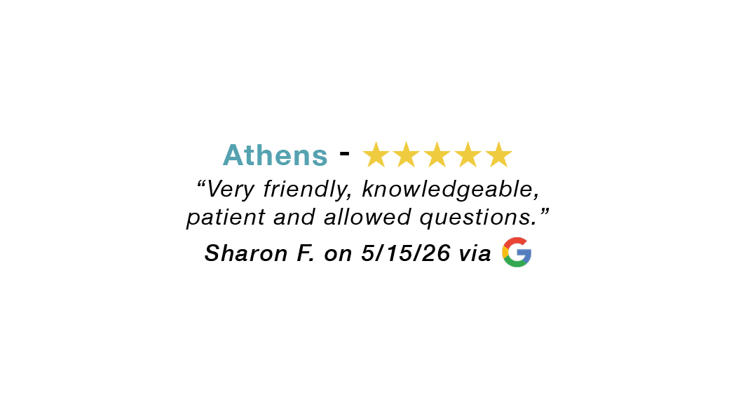 5-star Google review for our Athens allergy clinic: Very friendly, knowledgeable, patient and allowed questions.