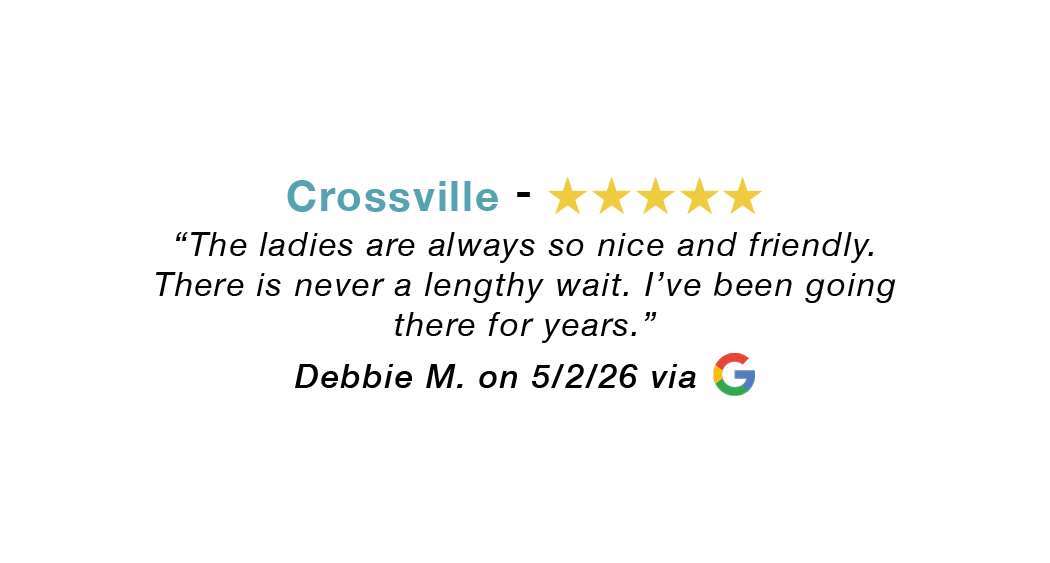 5-star Google review for our Crossville allergy clinic: The ladies are always so nice and friendly. 