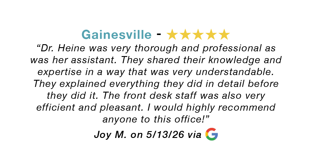 Gainesville 5-star review praising a friendly, efficient allergy and asthma office.