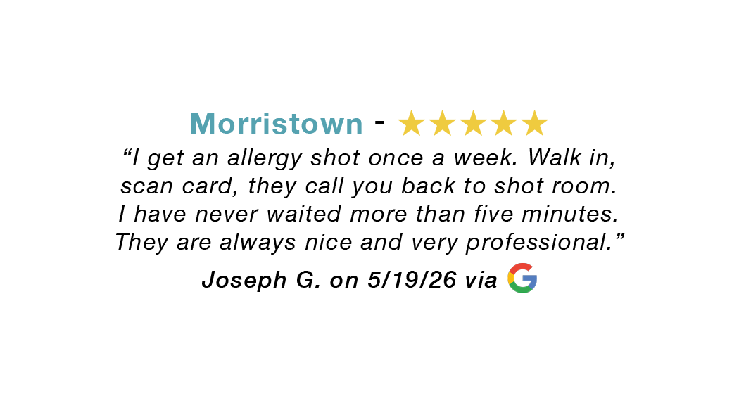 Morristown Tennessee five-star review. I have never waited more than five minutes. Always nice and very professional.