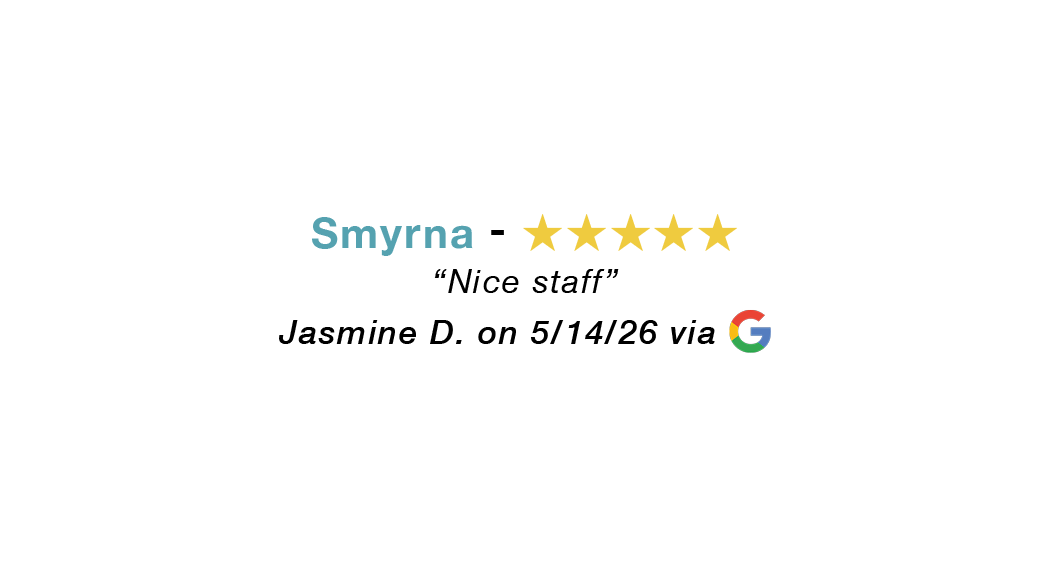 5-star Google review for our Smyrna allergy clinic: Nice staff