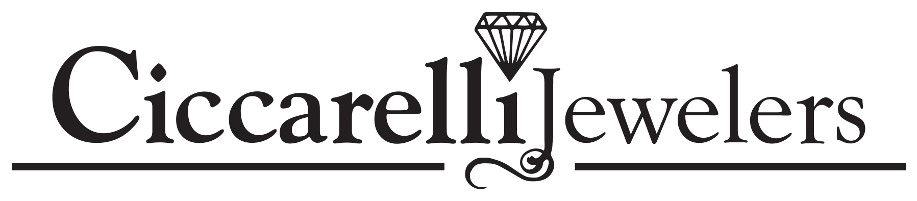 A black and white logo for ciccarelli jewelers