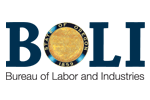The logo for the bureau of labor and industries.