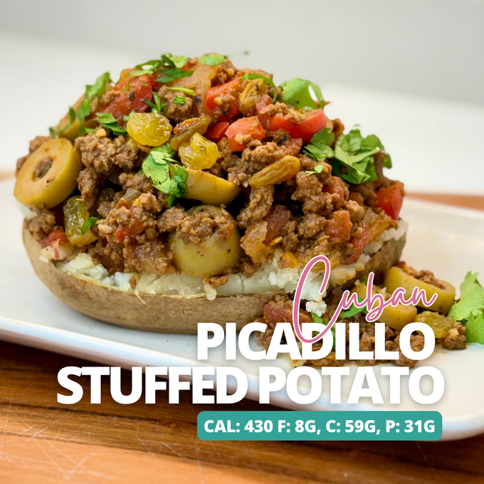 Cuban Picadillo Stuffed Potato